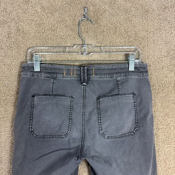 Hei Hei Wanderer Cargo Pants Womens 26 Gray Crop Button Fly Anthropologie Chinos - Picture 11 of 14